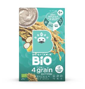 Brightamin Bio Organic 4 Grains Porridge (Gluten Free ready to mix with water or milk)