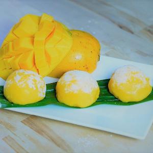Halal Frozen Daifuku Sweet Mochi Rice Cake Mango Flavour for Export OEM Malaysia
