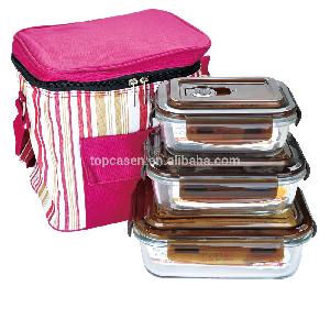 Food Storage Glass Bowl With Cover Glass Salad Bowl With Lids