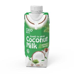 Matcha Coconut Milk Japan Healthy Drink UHT Milk Tetra Pack 330ml, 1000ml