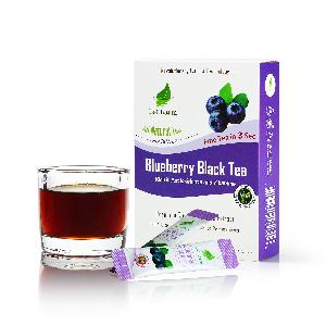 OEM Customized Package Global Purest Instant Black Tea True Blueberry Extract Tea Crystal Expert with Free Sample
