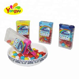 Halal cheap  mini colorful chocolate beans with sweet candy coated