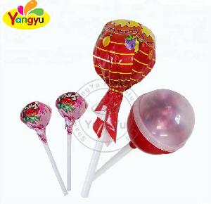 Super Big Lollipop Jar Sweet Fruity Flavors Round Ball Lolly Candy