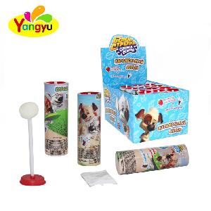 Joyful Fruity Flavor Fireworks Lollipop With Popping Candy And Tattoo