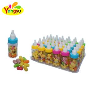 Halal Confectionery Cotton Candy In Nipple Bottle Marshmallow