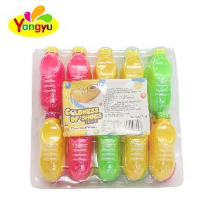 High Quality small shoe toy with fruity flavors round candy