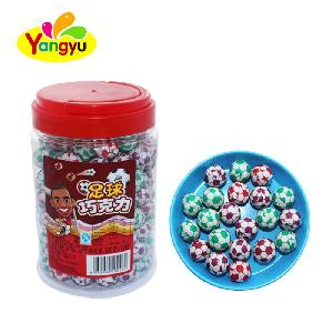 Crisp football chocolate center filling milk chocolate ball round chocolate