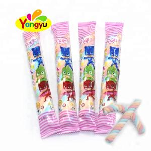 Halal hot sales  Fruity Long  Twist   Marshmallow   candy   packing bags