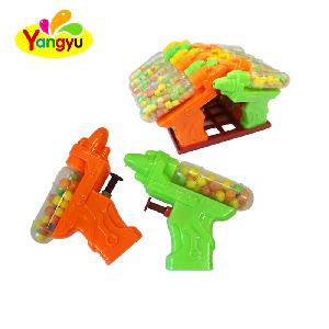 Colorful Plastic Water gun toy with sweet fruit flavor candy