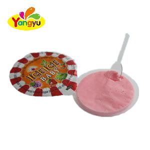 Packing in Jar Fruity Ice Cream Cup Hot Sell Candy Good Tast Liquid Jam Candy