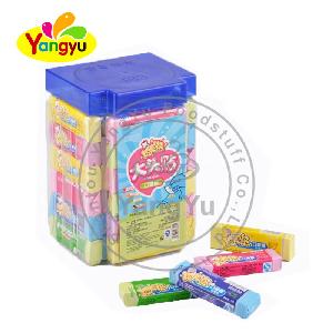 Wholesale refreshing strawberry flavor chewing gum tattoo stick gum
