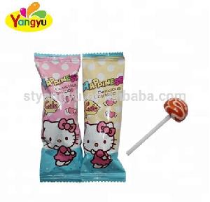 Halal child cheap funny  favorite fruit tast  Hello Kitty pin pop   Lollipop