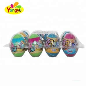 Cute dinosaur egg shaped hard candy toy surprise egg toy candy