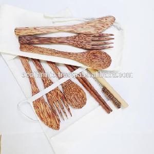 Coconut travel cutlery  utensil s  set  from Vietnam