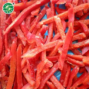 supply BRC certified IQF frozen red pepper strip slice cube dice good quality hot sale