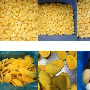 High quality BRC certified frozen mango / IQF frozen mango halves/ frozen mango chunk dice hot sale