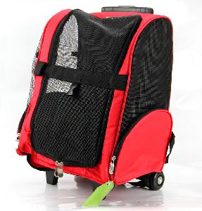 Portable Pet Dog Carrier Trolley  Bag  Wheel  Luggage  Stroller Backpack For Dogs Cats Small Pets