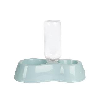 Hot Selling Pet Automatic water food Dispenser Anti-tipping Portable Adjustable Angle Cat Dog Slow Feeder Blow