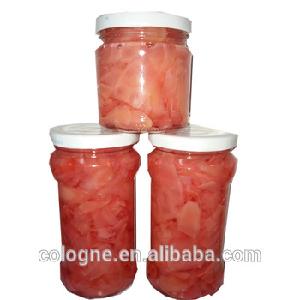 white and pink sweet pickled ginger/ginger slice/ginger flake for Japanese sushi
