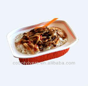 Instant self heating white rice