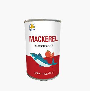 Factory supplier halal mackerel tin fish Canned fish in tomato sacue