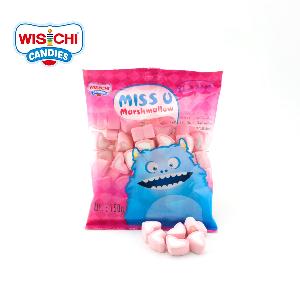 Free sample 250g fruity flavour marshmallow halal cotton candy valentine marshmallow
