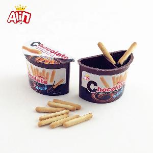 Good Taste Separate  packing  Finger biscuit with pasty  chocolate  jam