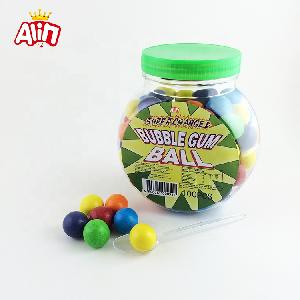 High quality Color sugar coated fruity  super large ball bubble gum