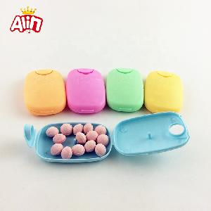 Small Soap shape Box with Strawberry and Blueberry flavor sugar free hard candy