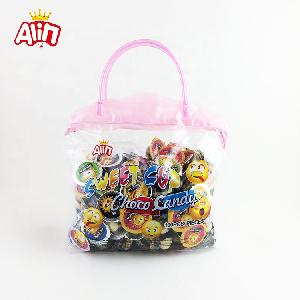 Pink handbag childhood memories crispy ball biscuits milk chocolate candy mini sweet cup