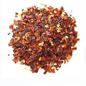 Dried AD red bell pepper granules flakes