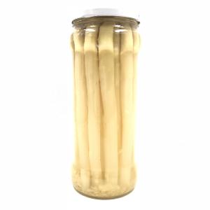 China 580ml peeled choice quality canned white asparagus