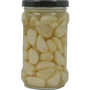 314ml  canned   Chinese   vegetables  high quality peeled pickled garlic clove in brine in jars