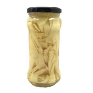 high quality fresh canned bamboo shoots slices in 370ml glass jar