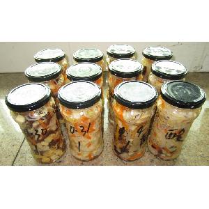 OEM canned mixed vegetables 370ml wok mushroom mix in glass jar