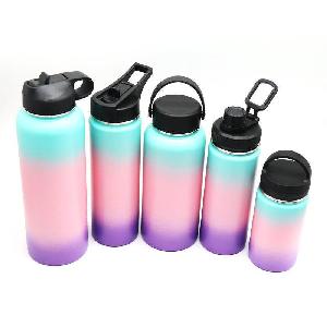  Custom ized logo hydro double wall vacuum flask insulated stainless steel  water  bottle 32oz 40oz