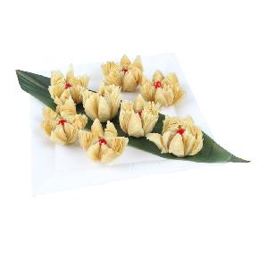 Wholesale Frozen steamed bun Lotus flower crisp chinese famous snacks Creative dessert