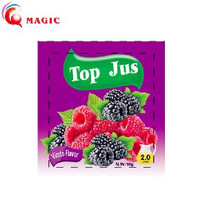 10g for 2liter mix blueberry rasperberry Juice Concentrate vimto flavored drink powder instant juice powder