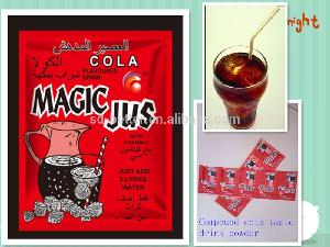 Hot sales mixed cola and pineapple also mango fruits flavoured drink powder