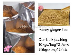 OEM bulk packing 10kgs*2bag per carton instant lemon herbal ginger tea