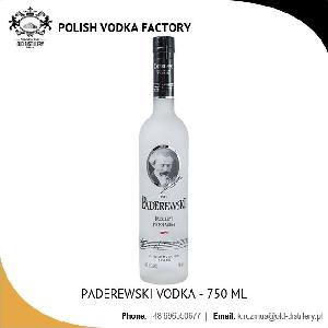 Wholesale PADEREWSKI  Vodka   Price  - 750 ml