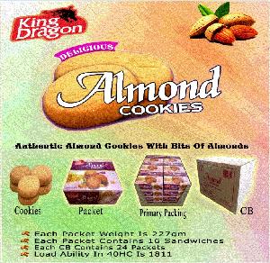 Almond Cookies 180 gram Delicious Rich Taste with more Almond Bits of Fine Quality Attractive Packaging Shortcake
