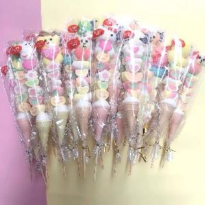 Delicious barbecue marshmallow cotton candy casual snacks