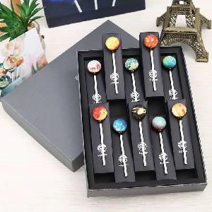High quality delicious oem custom handmade starry lollipop