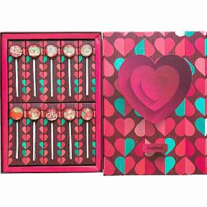 Handmade sweet hard candy custom red love lollipops