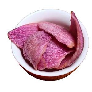 Delicious VF vacuum fried purple onion chips for sale