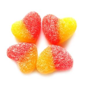 Cheap wholesale heart shape qq gummy candy