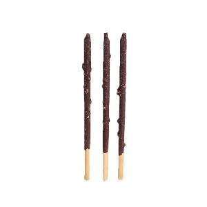 Sweet long and thin chocolate coated biscuits healthy snack