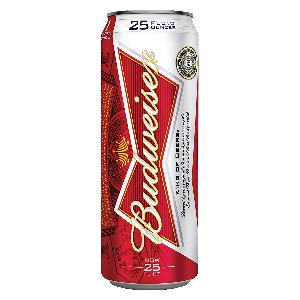Budweiser Beer Black Crown, 25ml Can All Text Available