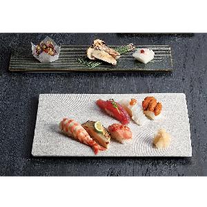 Japanese Karesansui rectangular restaurant sushi plate for gift or souvenir